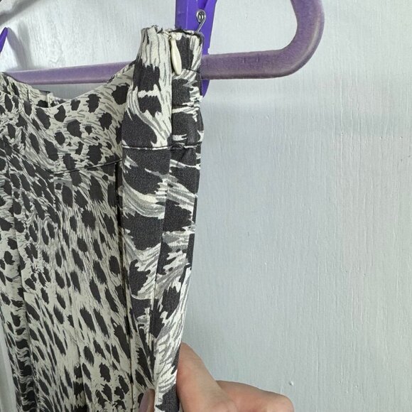 Sea New York leopard cheetah print wide leg stretchy waist cropped pants - Picture 5 of 9